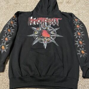 Knotfest Black Graphic Hoodie Sweatshirt Long Sleeve Pullover Men's Size M